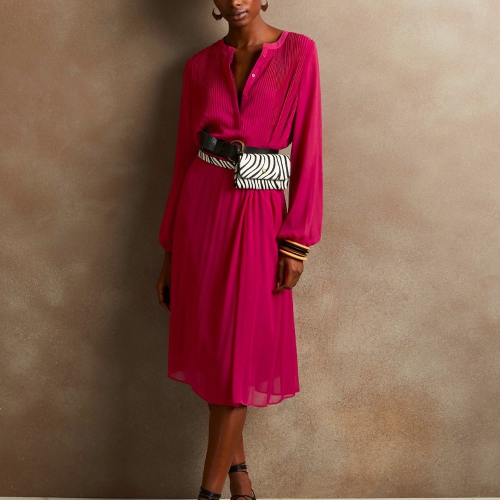 Beautiful Pleated shirt dress